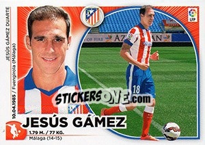 Cromo Jesús Gámez (6 BIS) - Liga Spagnola 2014-2015 n. 86 - Colecciones ESTE