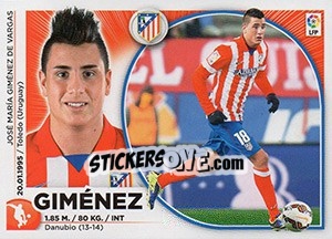 Sticker José Giménez (7 BIS) - Liga Spagnola 2014-2015 n. 87 - Colecciones ESTE
