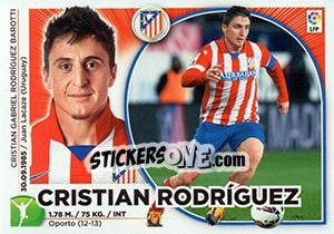 Sticker Cristian Rodríguez (17 BIS) - Liga Spagnola 2014-2015 - Colecciones ESTE
