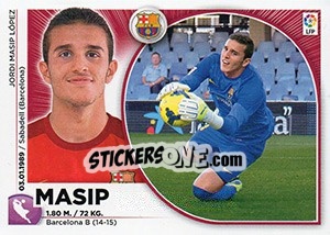 Sticker Masip (2) - Liga Spagnola 2014-2015 n. 92 - Colecciones ESTE