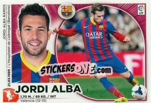 Sticker Jordi Alba (8) - Liga Spagnola 2014-2015 - Colecciones ESTE