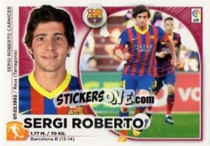 Sticker Sergi Roberto (11) - Liga Spagnola 2014-2015 n. 101 - Colecciones ESTE