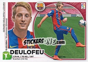 Sticker Deulofeu (14) - Liga Spagnola 2014-2015 n. 104 - Colecciones ESTE