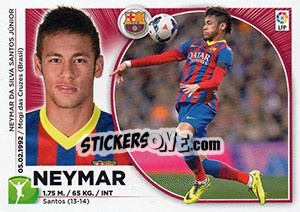 Sticker Neymar (15) - Liga Spagnola 2014-2015 n. 105 - Colecciones ESTE