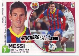 Sticker Messi (17) - Liga Spagnola 2014-2015 - Colecciones ESTE