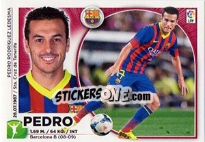 Sticker Pedro Rodríguez (18) - Liga Spagnola 2014-2015 n. 108 - Colecciones ESTE