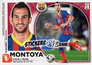 Sticker Montoya (20) - Liga Spagnola 2014-2015 n. 110 - Colecciones ESTE