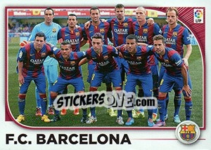 Sticker FC Barcelona Equipo (21) - Liga Spagnola 2014-2015 n. 111 - Colecciones ESTE