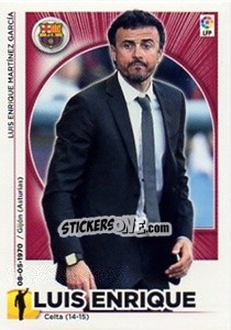 Sticker Entrenador FC Barcelona - Luis Enrique (22) - Liga Spagnola 2014-2015 n. 112 - Colecciones ESTE