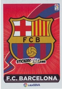 Sticker Escudo FC Barcelona (23) - Liga Spagnola 2014-2015 n. 113 - Colecciones ESTE