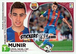 Sticker Munir (14 BIS) - Liga Spagnola 2014-2015 n. 116 - Colecciones ESTE