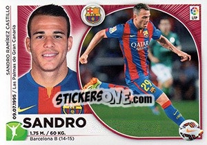 Cromo Sandro Ramirez (16 BIS) - Liga Spagnola 2014-2015 - Colecciones ESTE