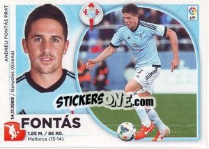 Sticker Fontas (5) - Liga Spagnola 2014-2015 n. 125 - Colecciones ESTE