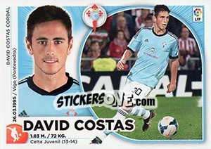 Sticker David Costas (6) - Liga Spagnola 2014-2015 - Colecciones ESTE