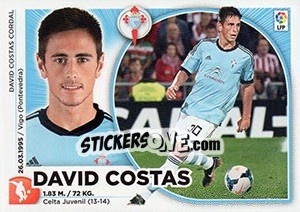 Cromo David Costas (6) - Liga Spagnola 2014-2015 - Colecciones ESTE