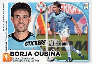 Sticker Borja Oubina (9) - Liga Spagnola 2014-2015 n. 129 - Colecciones ESTE