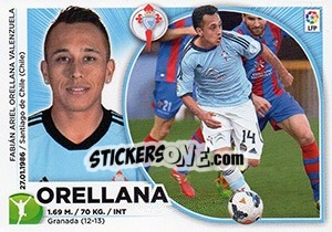 Sticker Orellana (15) - Liga Spagnola 2014-2015 n. 135 - Colecciones ESTE