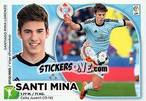 Sticker Santi Mina (16) - Liga Spagnola 2014-2015 n. 136 - Colecciones ESTE