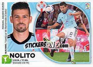 Sticker Nolito (18) - Liga Spagnola 2014-2015 n. 138 - Colecciones ESTE