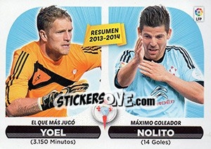 Figurina Resumen Celta (24) Yoel/nolito - Liga Spagnola 2014-2015 n. 144 - Colecciones ESTE