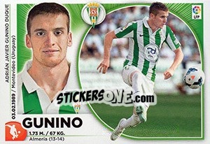 Cromo Gunino (3) - Liga Spagnola 2014-2015 n. 153 - Colecciones ESTE