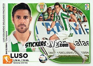 Sticker Luso (10) - Liga Spagnola 2014-2015 n. 160 - Colecciones ESTE