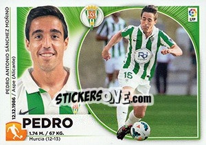 Sticker Pedro (13) - Liga Spagnola 2014-2015 n. 163 - Colecciones ESTE