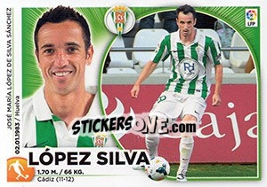 Sticker Lopez Silva (14) - Liga Spagnola 2014-2015 n. 164 - Colecciones ESTE