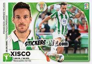 Sticker Xisco (18) - Liga Spagnola 2014-2015 n. 168 - Colecciones ESTE