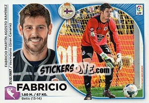 Sticker Fabricio (2) - Liga Spagnola 2014-2015 - Colecciones ESTE