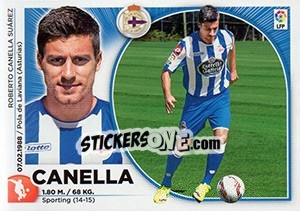 Sticker Canella (7) - Liga Spagnola 2014-2015 n. 187 - Colecciones ESTE