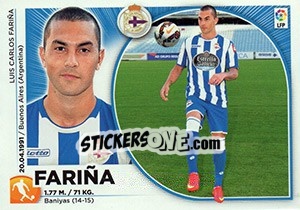 Sticker Farina (15) - Liga Spagnola 2014-2015 n. 195 - Colecciones ESTE