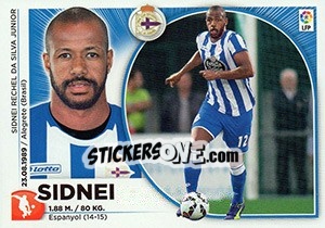 Sticker Sidnei (19) - Liga Spagnola 2014-2015 n. 199 - Colecciones ESTE