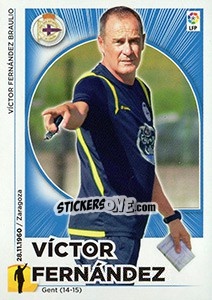 Cromo Entrenador Deportivo - Victor Fernandez (22 BIS) - Liga Spagnola 2014-2015 - Colecciones ESTE