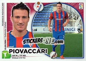 Sticker Piovaccari (19) - Liga Spagnola 2014-2015 n. 229 - Colecciones ESTE