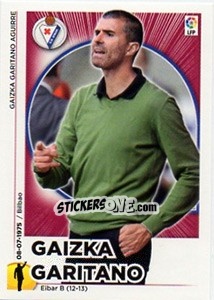 Sticker Entrenador Eibar - Gaizka Garitano (22) - Liga Spagnola 2014-2015 n. 232 - Colecciones ESTE