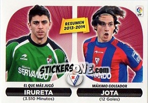 Sticker Resumen Eibar (24) - Liga Spagnola 2014-2015 n. 234 - Colecciones ESTE