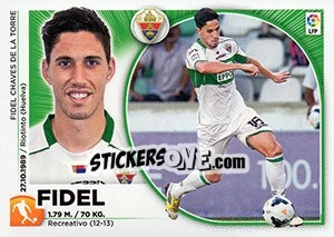 Sticker Fidel (14) - Liga Spagnola 2014-2015 n. 254 - Colecciones ESTE