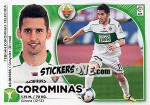 Figurina Corominas (16) - Liga Spagnola 2014-2015 - Colecciones ESTE