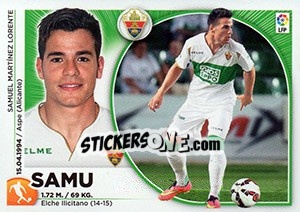 Sticker Samu (20) - Liga Spagnola 2014-2015 n. 260 - Colecciones ESTE