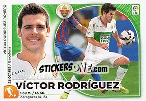 Sticker Victor Rodriguez (14 BIS) - Liga Spagnola 2014-2015 - Colecciones ESTE