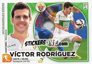 Sticker Victor Rodriguez (14 BIS) - Liga Spagnola 2014-2015 n. 266 - Colecciones ESTE