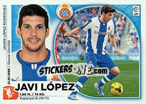 Sticker Javi Lopez (3) - Liga Spagnola 2014-2015 n. 273 - Colecciones ESTE