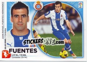 Sticker Fuentes (8) - Liga Spagnola 2014-2015 n. 278 - Colecciones ESTE