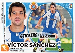 Sticker Victor Sanchez (11) - Liga Spagnola 2014-2015 n. 281 - Colecciones ESTE