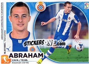 Sticker Abraham (13) - Liga Spagnola 2014-2015 n. 283 - Colecciones ESTE