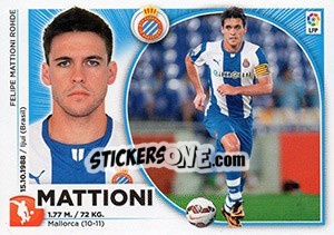 Sticker Mattioni (20) - Liga Spagnola 2014-2015 n. 290 - Colecciones ESTE