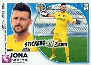 Sticker Jona (2) - Liga Spagnola 2014-2015 - Colecciones ESTE
