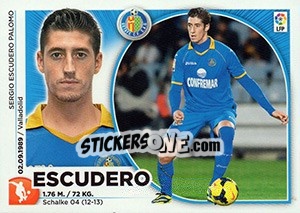 Sticker Escudero (8) - Liga Spagnola 2014-2015 n. 308 - Colecciones ESTE