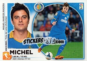 Figurina Michel (9) - Liga Spagnola 2014-2015 - Colecciones ESTE